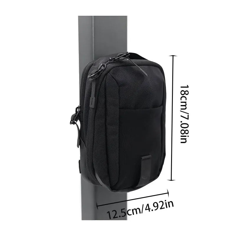 Magnetic Gym Water Bottle Bag Holder Portable Phone Sling Bag With Phone Pocket Built-in Magnet For Men Women Sports Fitness