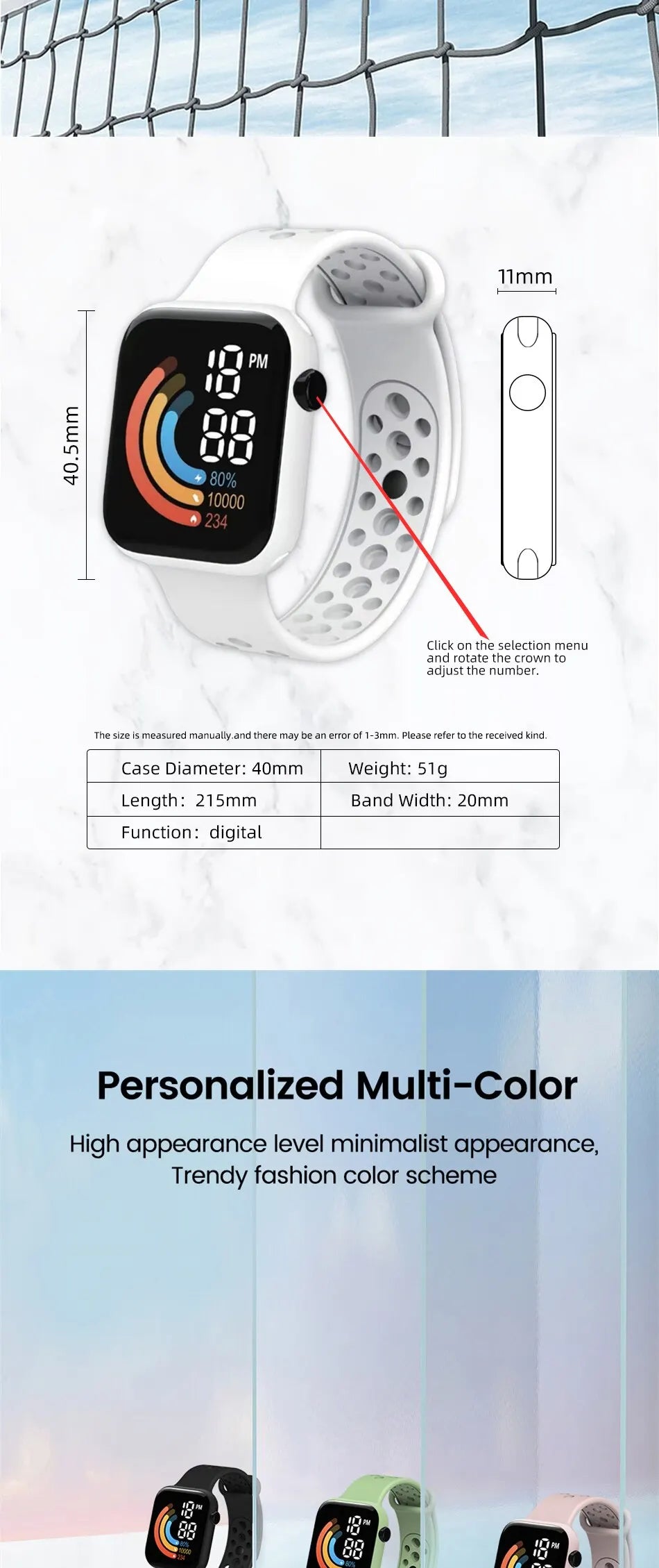 2023 New Fashion LED Digital Watch for Kids Sports Waterproof Watches Boy Girl Childrens Red Silicone Watch Electronic Clock
