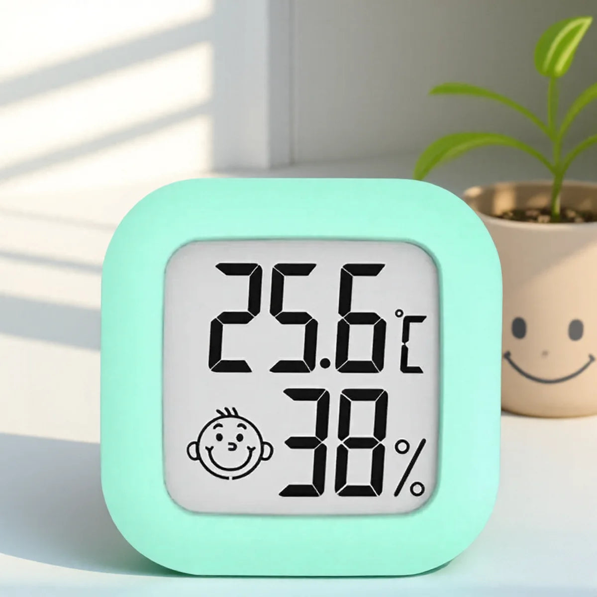 Digital Home Thermometer Hygrometer with Backlight for Indoor Temperature and Humidity Monitoring 1PC