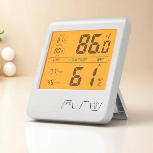 Digital Home Thermometer Hygrometer with Backlight for Indoor Temperature and Humidity Monitoring 1PC