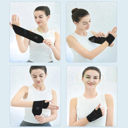 Heating Wrist Protector Sports Protection Breathable Support Sleeve Hand Joint Brace Tool Heat Health Care Device