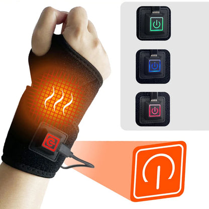 Heating Wrist Protector Sports Protection Breathable Support Sleeve Hand Joint Brace Tool Heat Health Care Device