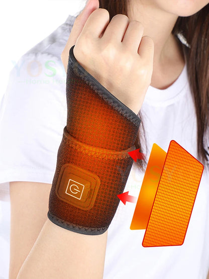 Heating Wrist Protector Sports Protection Breathable Support Sleeve Hand Joint Brace Tool Heat Health Care Device