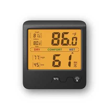 Digital Home Thermometer Hygrometer with Backlight for Indoor Temperature and Humidity Monitoring 1PC